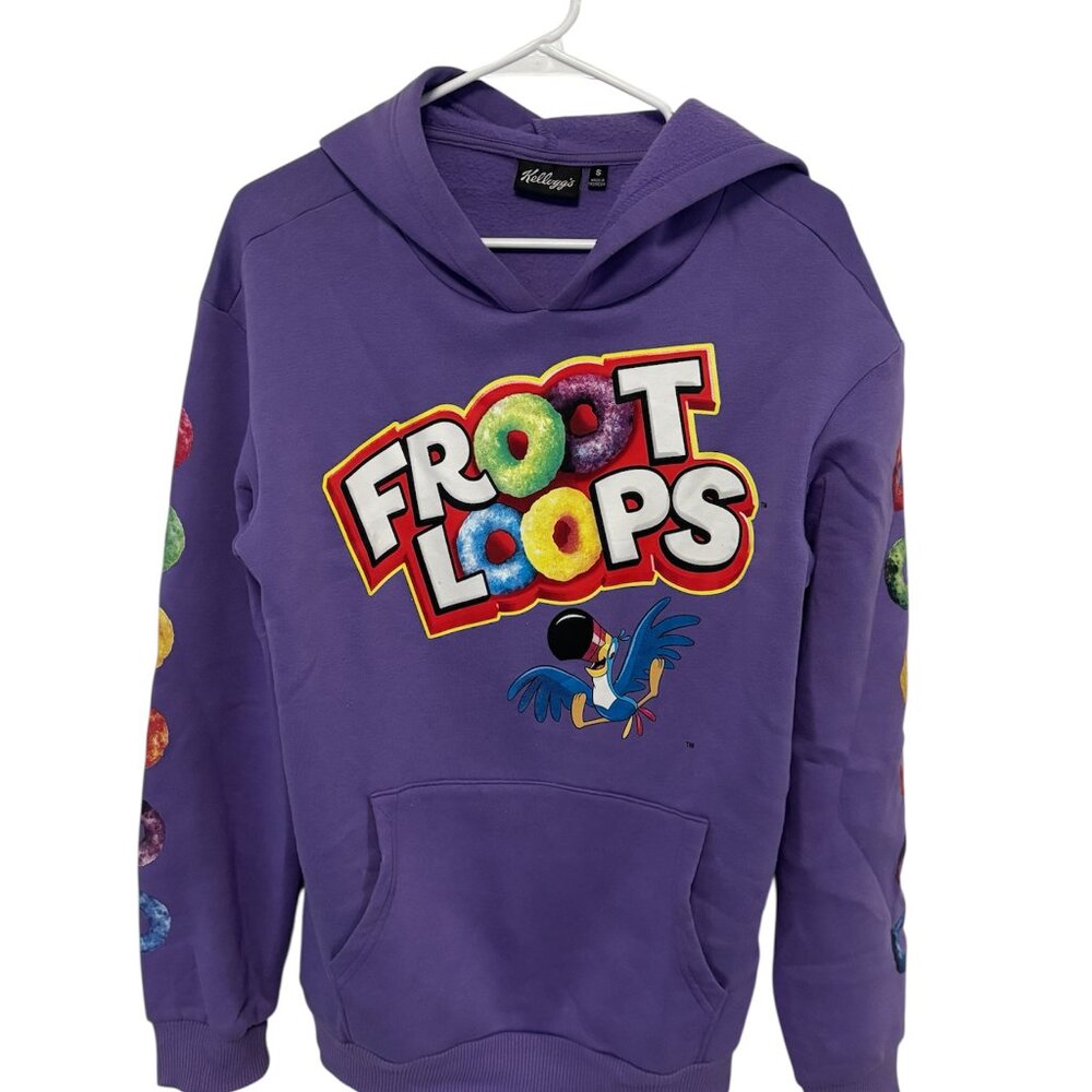 Men’s Kelloggs Froot Loops Purple Hoodie.  Size S